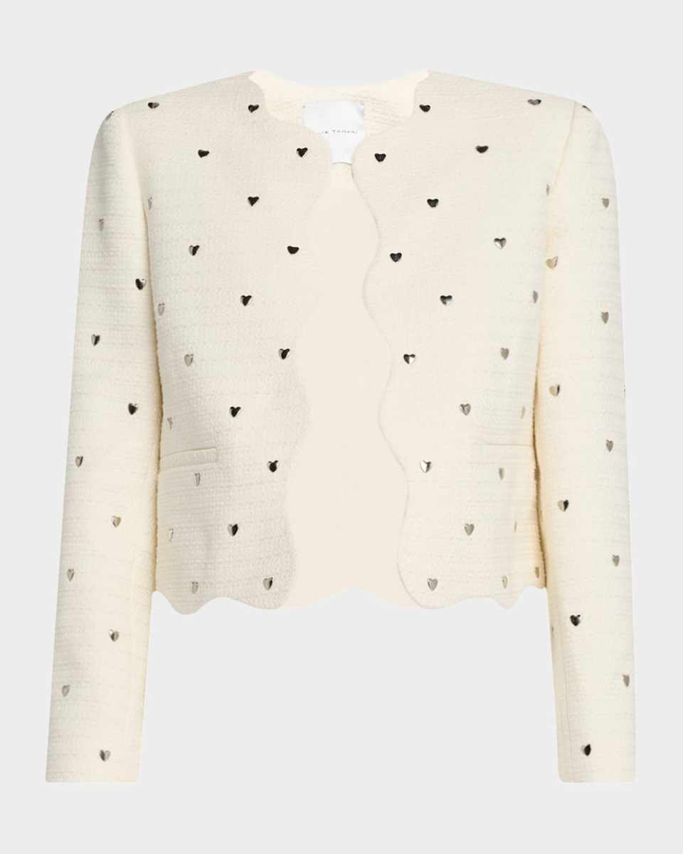 The Celia Open-Front Heart Stud Jacket